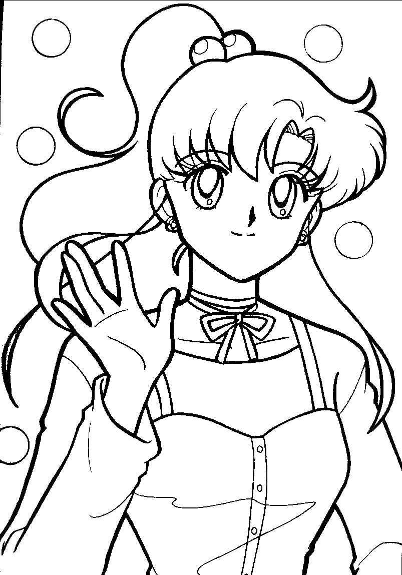 Dessin à colorier: Sailor Moon (Dessins Animés) #50265 - Coloriages à Imprimer Gratuits
