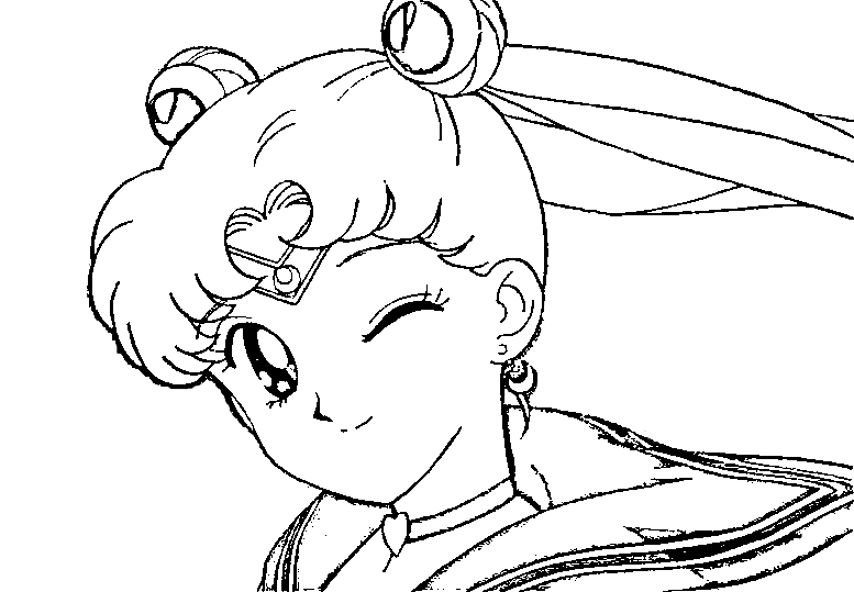 Dessin à colorier: Sailor Moon (Dessins Animés) #50266 - Coloriages à Imprimer Gratuits