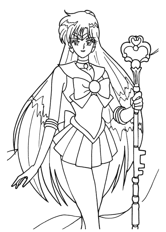 Dessin à colorier: Sailor Moon (Dessins Animés) #50312 - Coloriages à Imprimer Gratuits