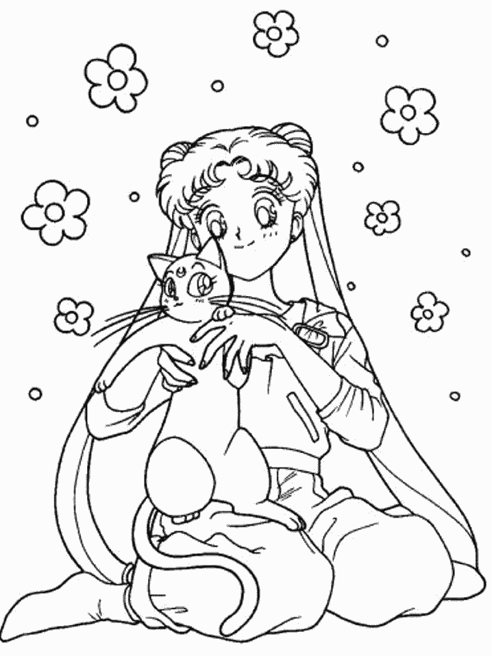 Dessin à colorier: Sailor Moon (Dessins Animés) #50316 - Coloriages à Imprimer Gratuits
