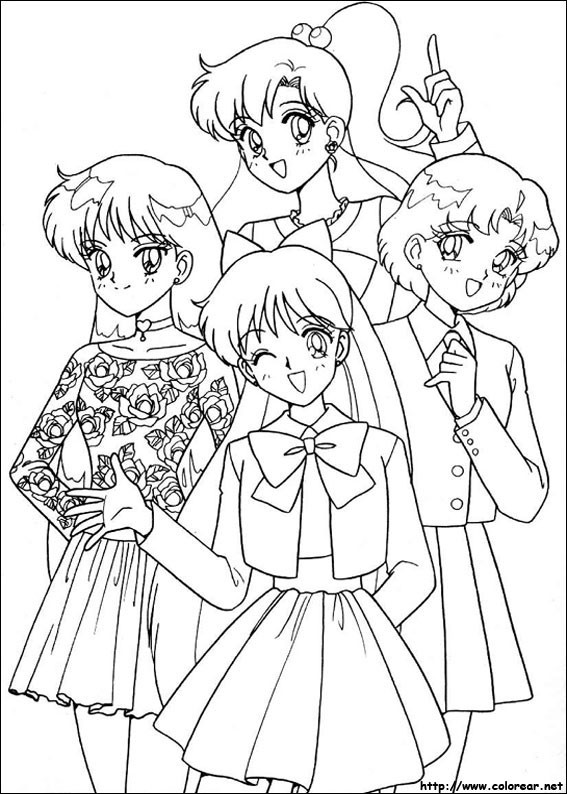 Dessin à colorier: Sailor Moon (Dessins Animés) #50324 - Coloriages à Imprimer Gratuits