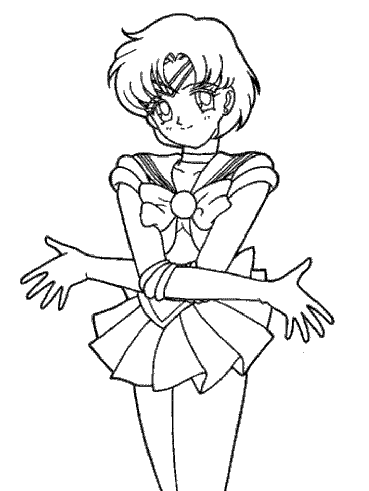 Dessin à colorier: Sailor Moon (Dessins Animés) #50334 - Coloriages à Imprimer Gratuits
