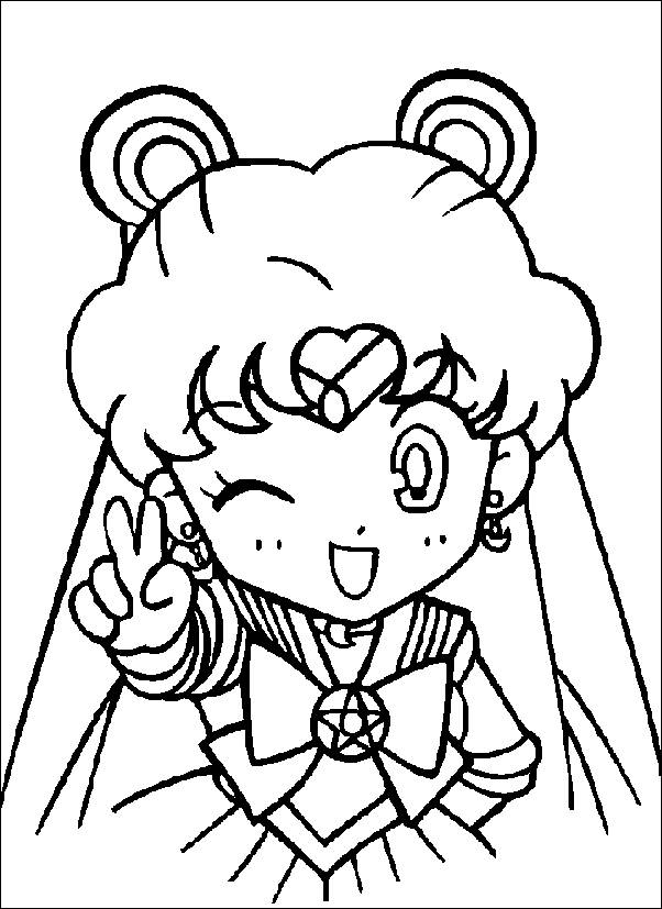 Dessin à colorier: Sailor Moon (Dessins Animés) #50344 - Coloriages à Imprimer Gratuits