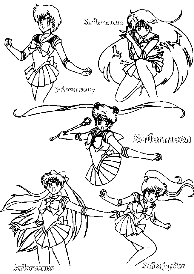 Dessin à colorier: Sailor Moon (Dessins Animés) #50351 - Coloriages à Imprimer Gratuits