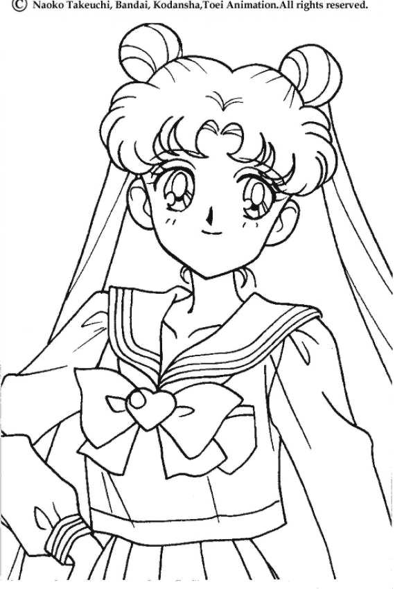 Dessin à colorier: Sailor Moon (Dessins Animés) #50353 - Coloriages à Imprimer Gratuits