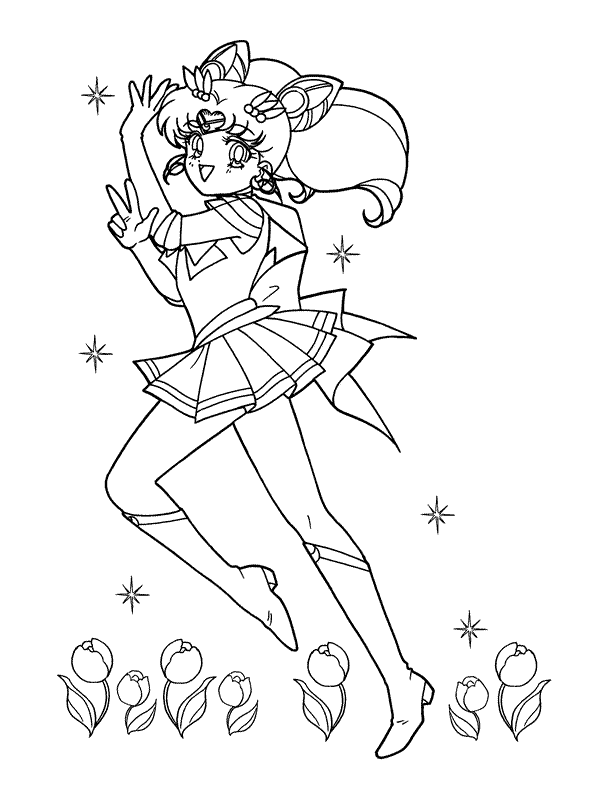 Dessin à colorier: Sailor Moon (Dessins Animés) #50373 - Coloriages à Imprimer Gratuits