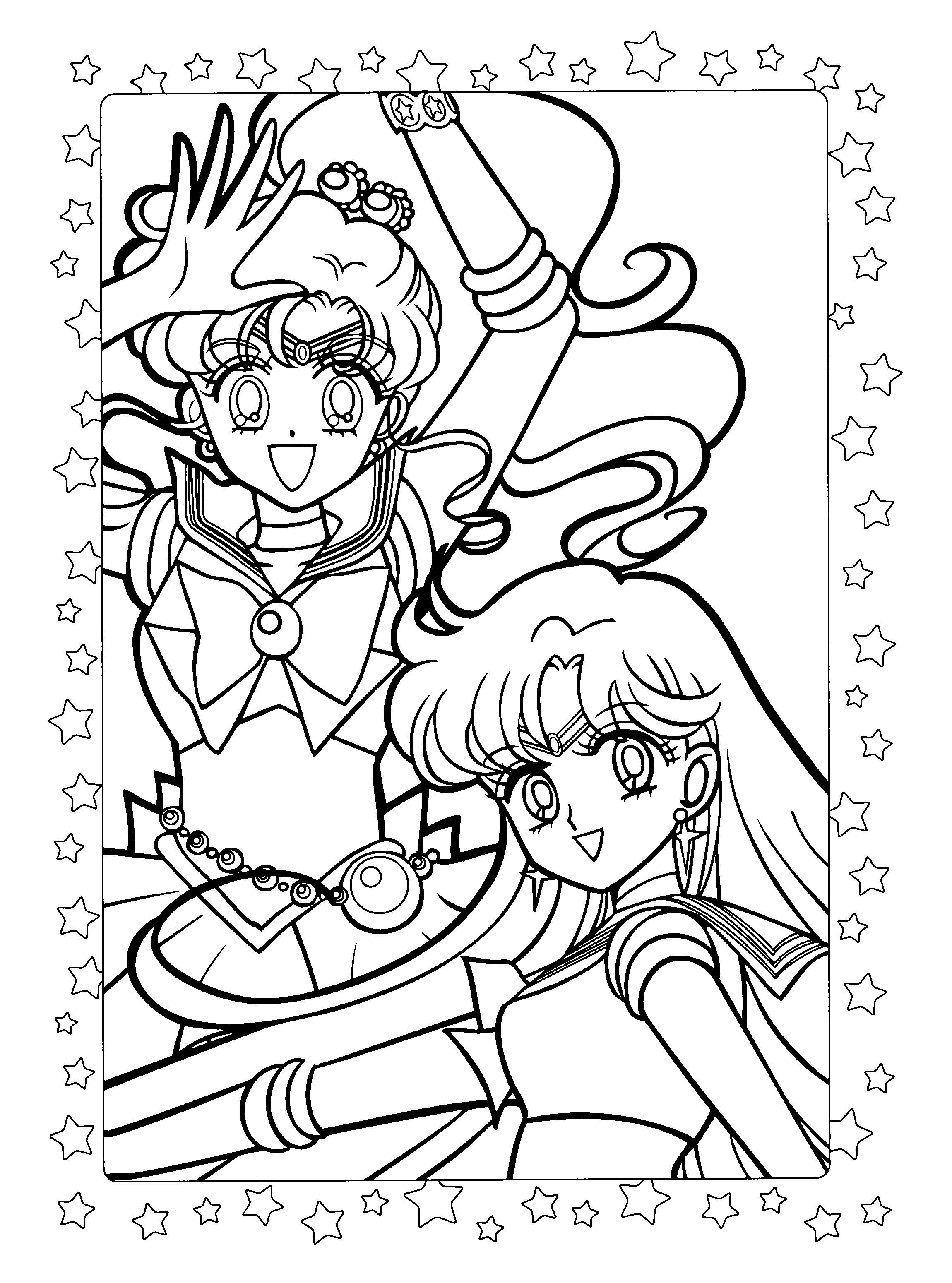 Dessin à colorier: Sailor Moon (Dessins Animés) #50388 - Coloriages à Imprimer Gratuits