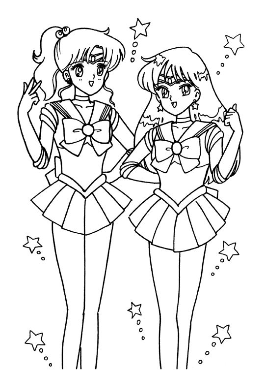 Dessin à colorier: Sailor Moon (Dessins Animés) #50396 - Coloriages à Imprimer Gratuits