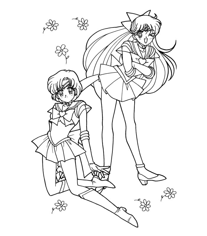 Dessin à colorier: Sailor Moon (Dessins Animés) #50433 - Coloriages à Imprimer Gratuits