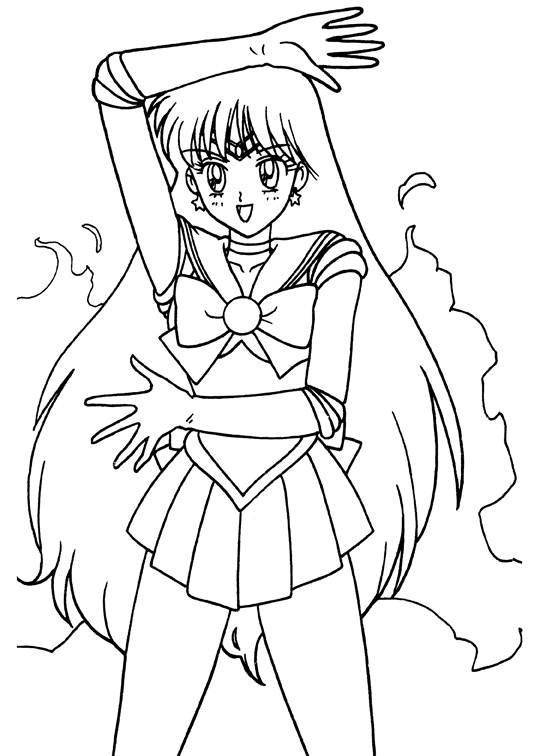 Dessin à colorier: Sailor Moon (Dessins Animés) #50439 - Coloriages à Imprimer Gratuits