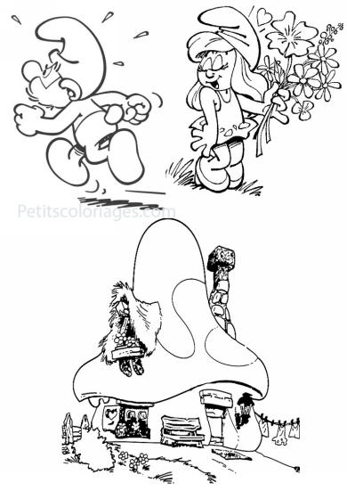 Dessin à colorier: Schtroumpfs (Dessins Animés) #34683 - Coloriages à Imprimer Gratuits