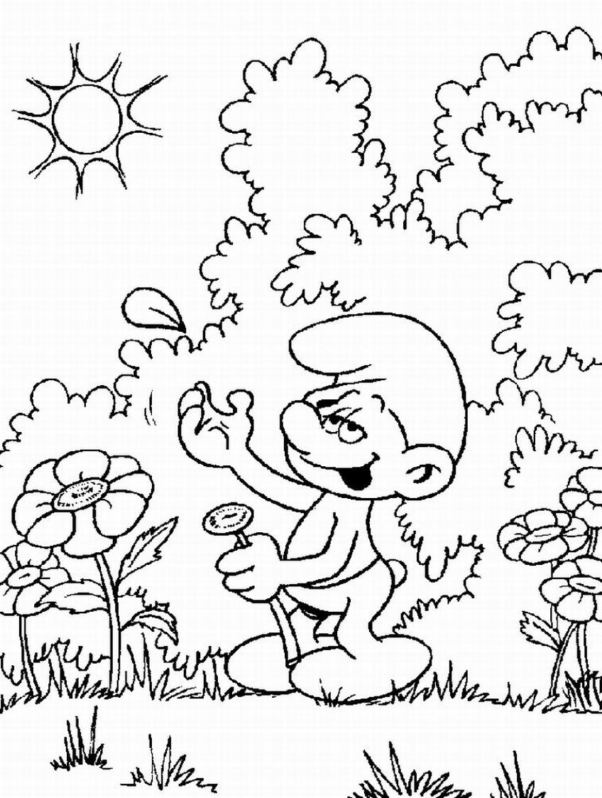 Dessin à colorier: Schtroumpfs (Dessins Animés) #34897 - Coloriages à Imprimer Gratuits