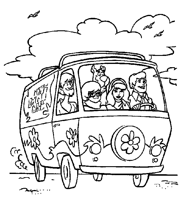 Dessin à colorier: Scooby doo (Dessins Animés) #31326 - Coloriages à Imprimer Gratuits