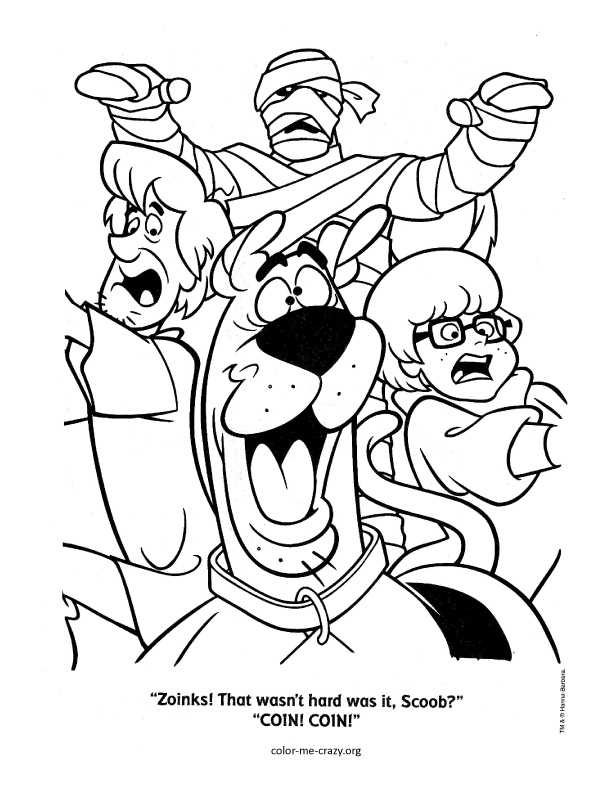 Dessin à colorier: Scooby doo (Dessins Animés) #31337 - Coloriages à Imprimer Gratuits