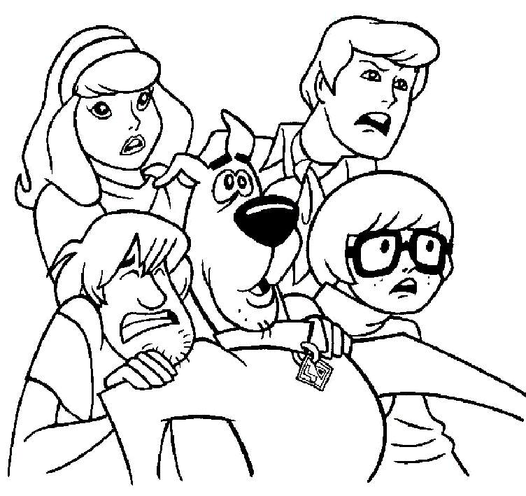 Dessin à colorier: Scooby doo (Dessins Animés) #31343 - Coloriages à Imprimer Gratuits