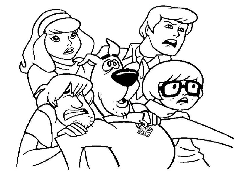 Dessin à colorier: Scooby doo (Dessins Animés) #31376 - Coloriages à Imprimer Gratuits