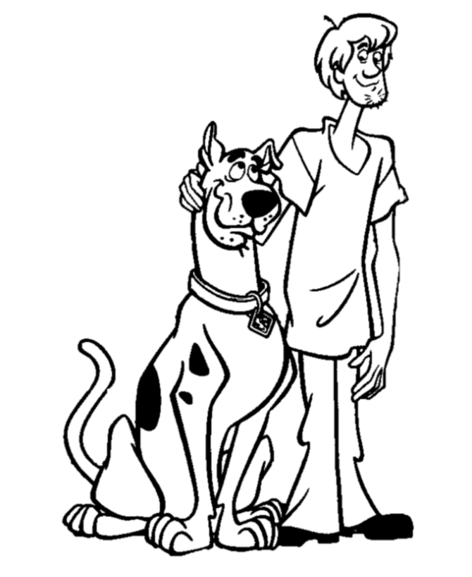Dessin à colorier: Scooby doo (Dessins Animés) #31512 - Coloriages à Imprimer Gratuits