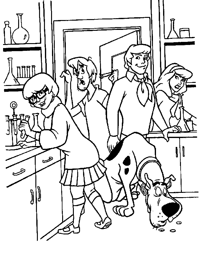 Dessin à colorier: Scooby doo (Dessins Animés) #31674 - Coloriages à Imprimer Gratuits