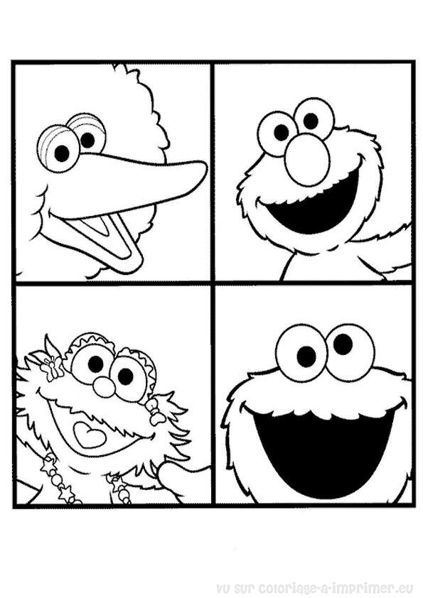 Dessin à colorier: Sesame street (Dessins Animés) #32088 - Coloriages à Imprimer Gratuits