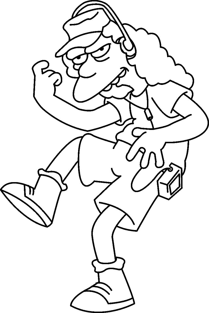 Dessin à colorier: Simpson (Dessins Animés) #23786 - Coloriages à Imprimer Gratuits