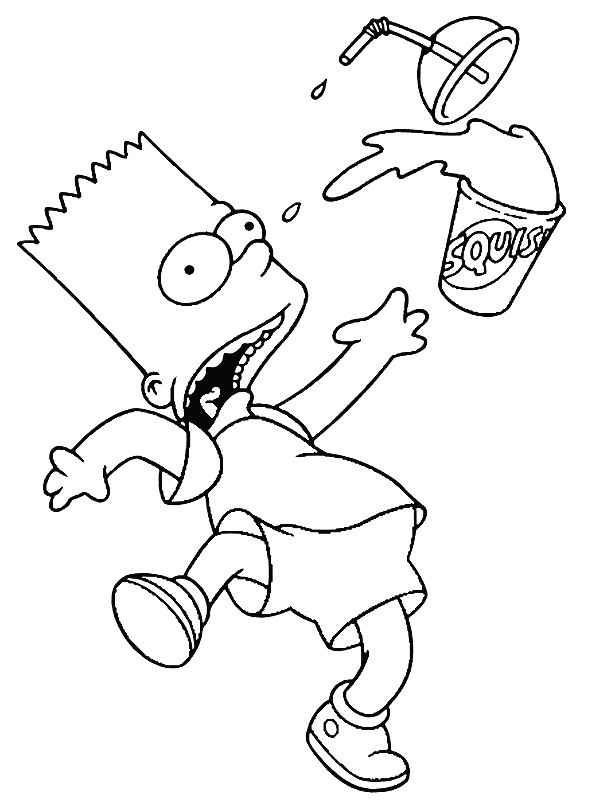 Dessin à colorier: Simpson (Dessins Animés) #23787 - Coloriages à Imprimer Gratuits