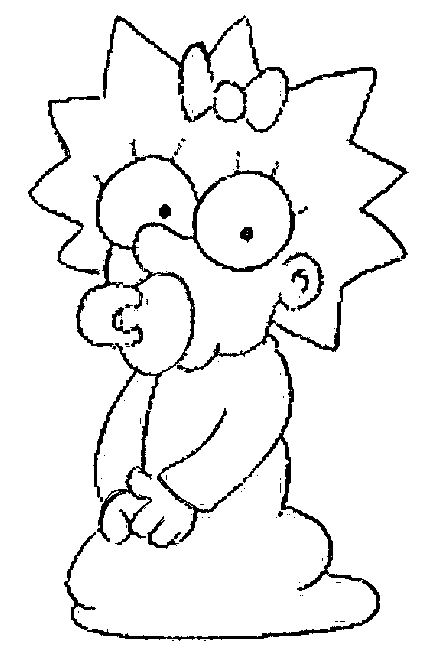 Dessin à colorier: Simpson (Dessins Animés) #23796 - Coloriages à Imprimer Gratuits