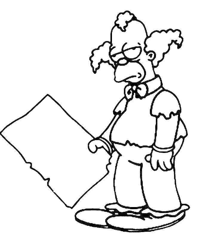 Dessin à colorier: Simpson (Dessins Animés) #23798 - Coloriages à Imprimer Gratuits