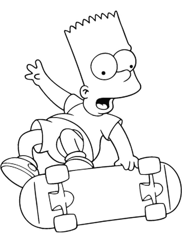 Dessin à colorier: Simpson (Dessins Animés) #23804 - Coloriages à Imprimer Gratuits