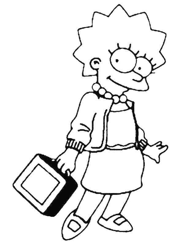 Dessin à colorier: Simpson (Dessins Animés) #23806 - Coloriages à Imprimer Gratuits