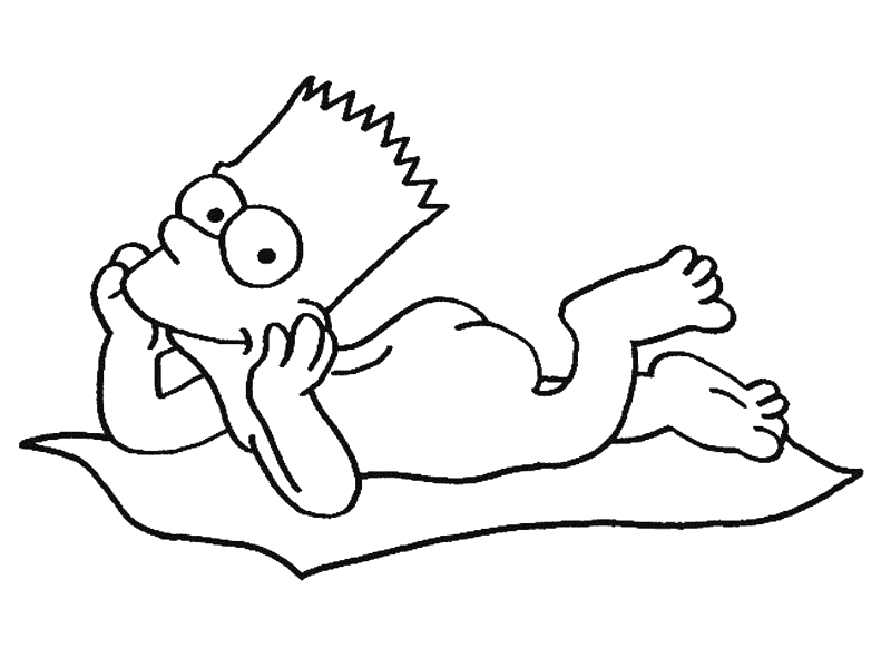 Dessin à colorier: Simpson (Dessins Animés) #23808 - Coloriages à Imprimer Gratuits