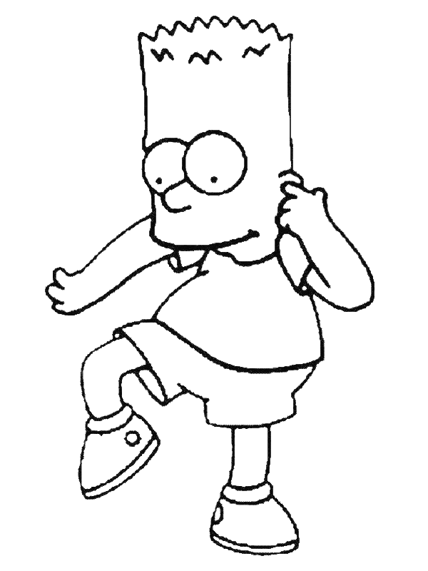 Dessin à colorier: Simpson (Dessins Animés) #23809 - Coloriages à Imprimer Gratuits