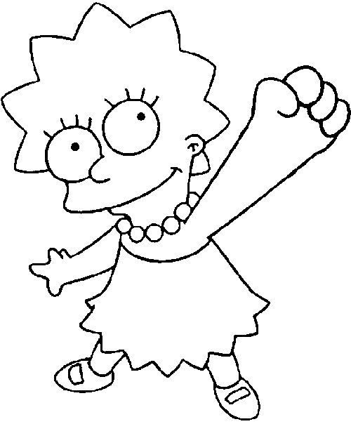 Dessin à colorier: Simpson (Dessins Animés) #23837 - Coloriages à Imprimer Gratuits