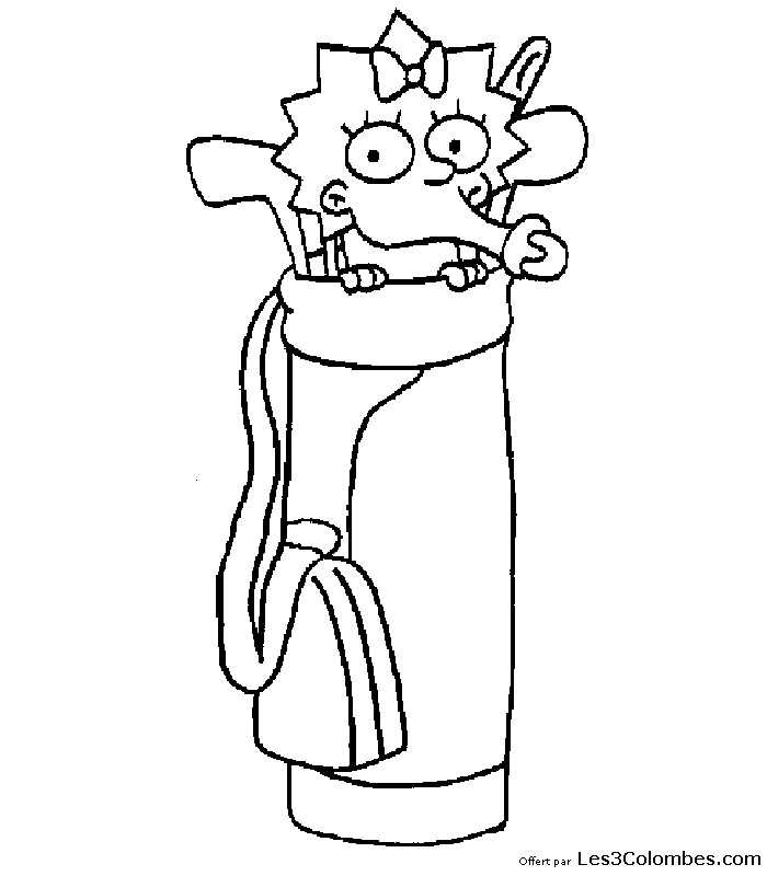 Dessin à colorier: Simpson (Dessins Animés) #23839 - Coloriages à Imprimer Gratuits