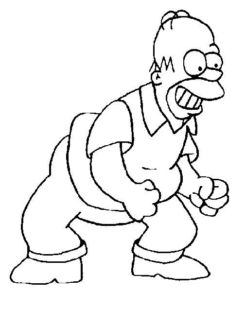 Dessin à colorier: Simpson (Dessins Animés) #23851 - Coloriages à Imprimer Gratuits