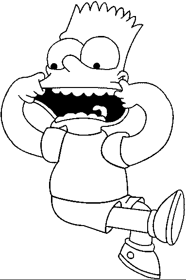 Dessin à colorier: Simpson (Dessins Animés) #23852 - Coloriages à Imprimer Gratuits