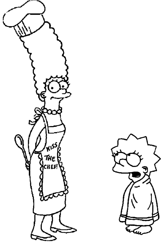 Dessin à colorier: Simpson (Dessins Animés) #23861 - Coloriages à Imprimer Gratuits