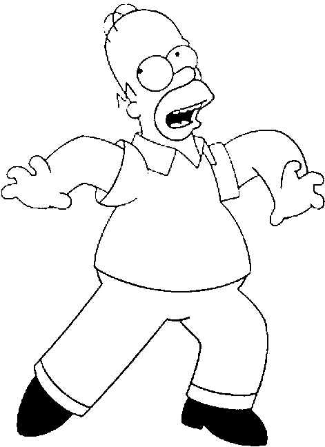 Dessin à colorier: Simpson (Dessins Animés) #23862 - Coloriages à Imprimer Gratuits