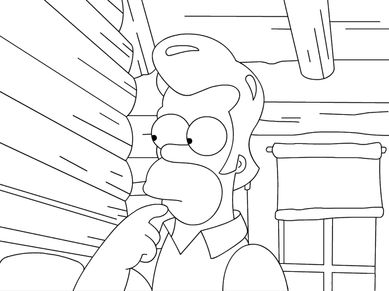 Dessin à colorier: Simpson (Dessins Animés) #23869 - Coloriages à Imprimer Gratuits