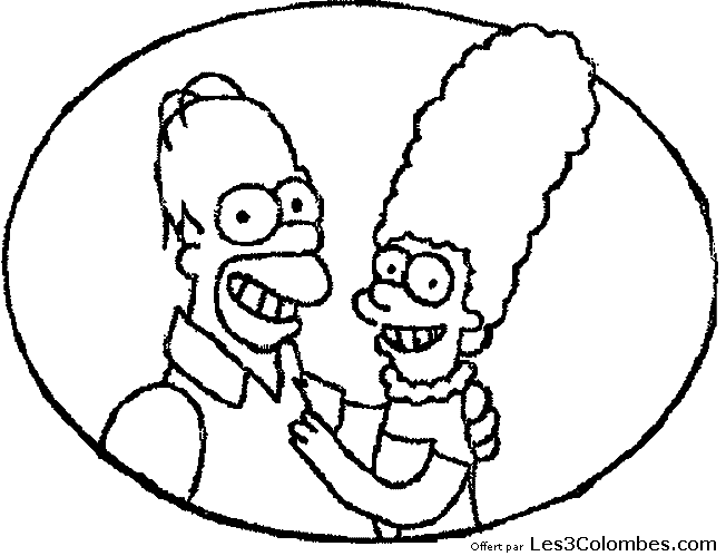 Dessin à colorier: Simpson (Dessins Animés) #23870 - Coloriages à Imprimer Gratuits