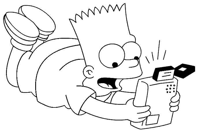 Dessin à colorier: Simpson (Dessins Animés) #23872 - Coloriages à Imprimer Gratuits