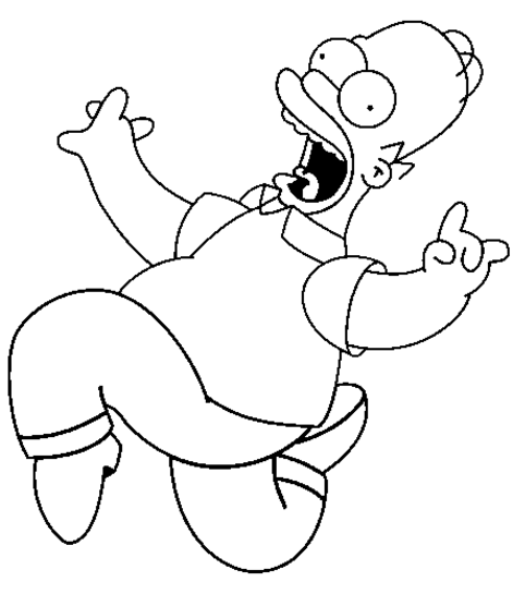 Dessin à colorier: Simpson (Dessins Animés) #23878 - Coloriages à Imprimer Gratuits