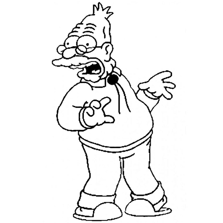 Dessin à colorier: Simpson (Dessins Animés) #23881 - Coloriages à Imprimer Gratuits