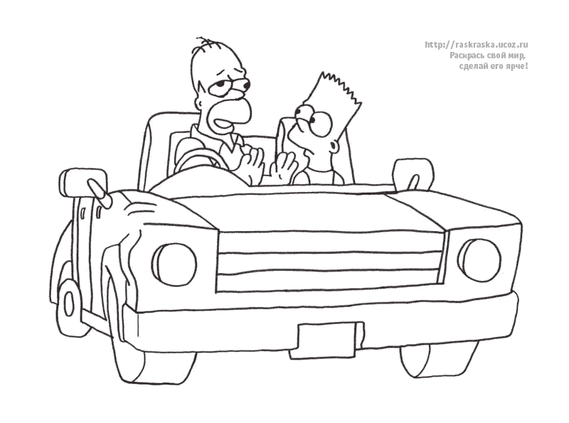 Dessin à colorier: Simpson (Dessins Animés) #23883 - Coloriages à Imprimer Gratuits