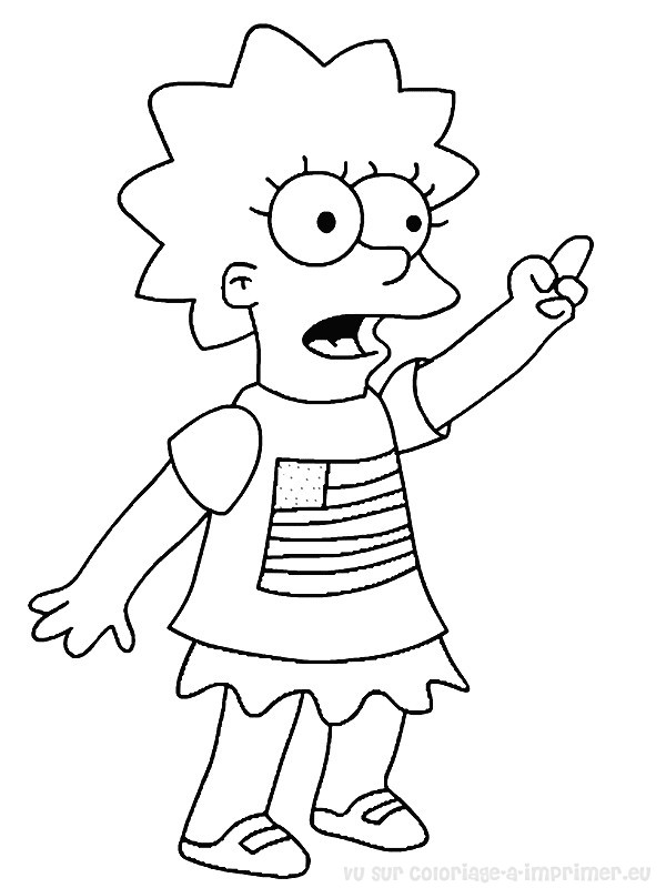 Dessin à colorier: Simpson (Dessins Animés) #23899 - Coloriages à Imprimer Gratuits