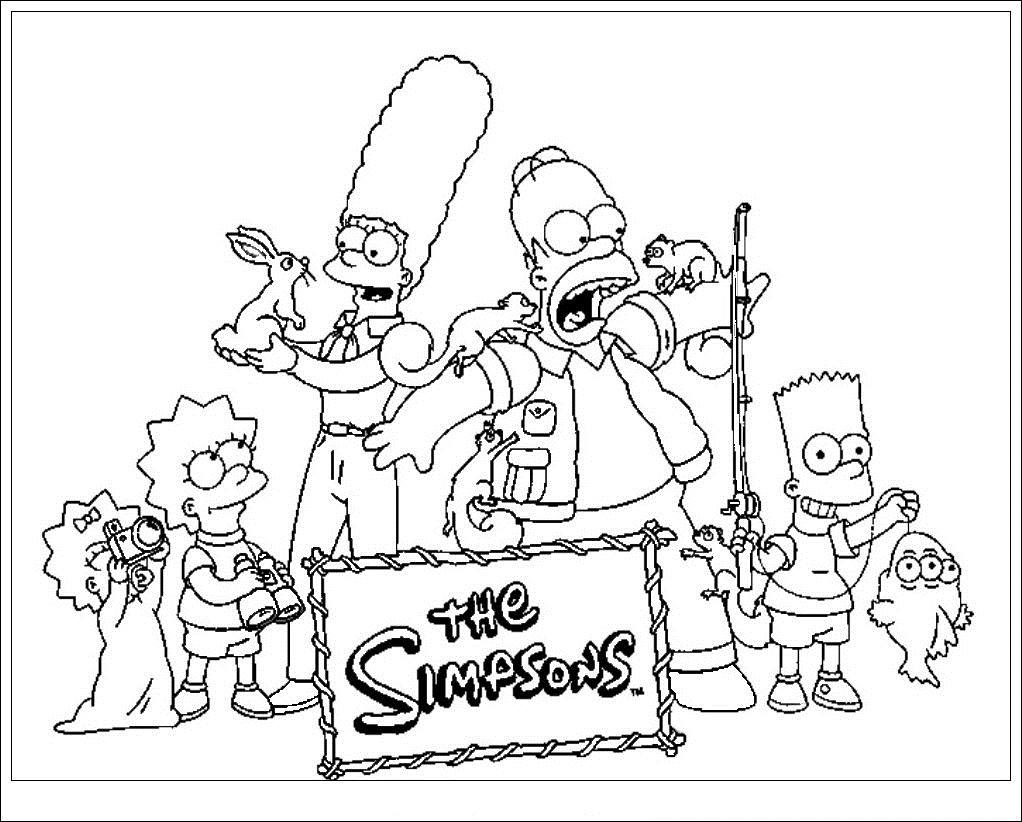 Dessin à colorier: Simpson (Dessins Animés) #23900 - Coloriages à Imprimer Gratuits