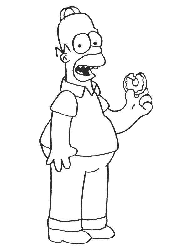 Dessin à colorier: Simpson (Dessins Animés) #23912 - Coloriages à Imprimer Gratuits