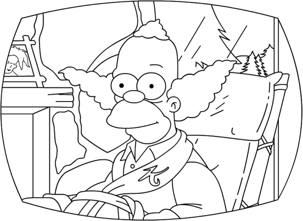 Dessin à colorier: Simpson (Dessins Animés) #23921 - Coloriages à Imprimer Gratuits