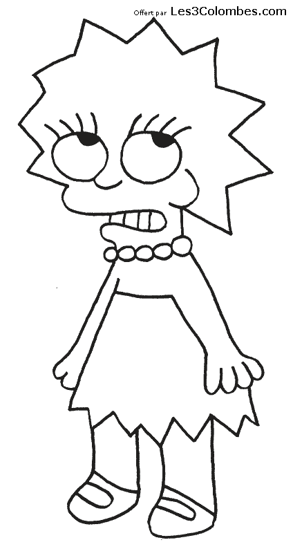 Dessin à colorier: Simpson (Dessins Animés) #23928 - Coloriages à Imprimer Gratuits