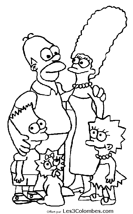 Dessin à colorier: Simpson (Dessins Animés) #23930 - Coloriages à Imprimer Gratuits