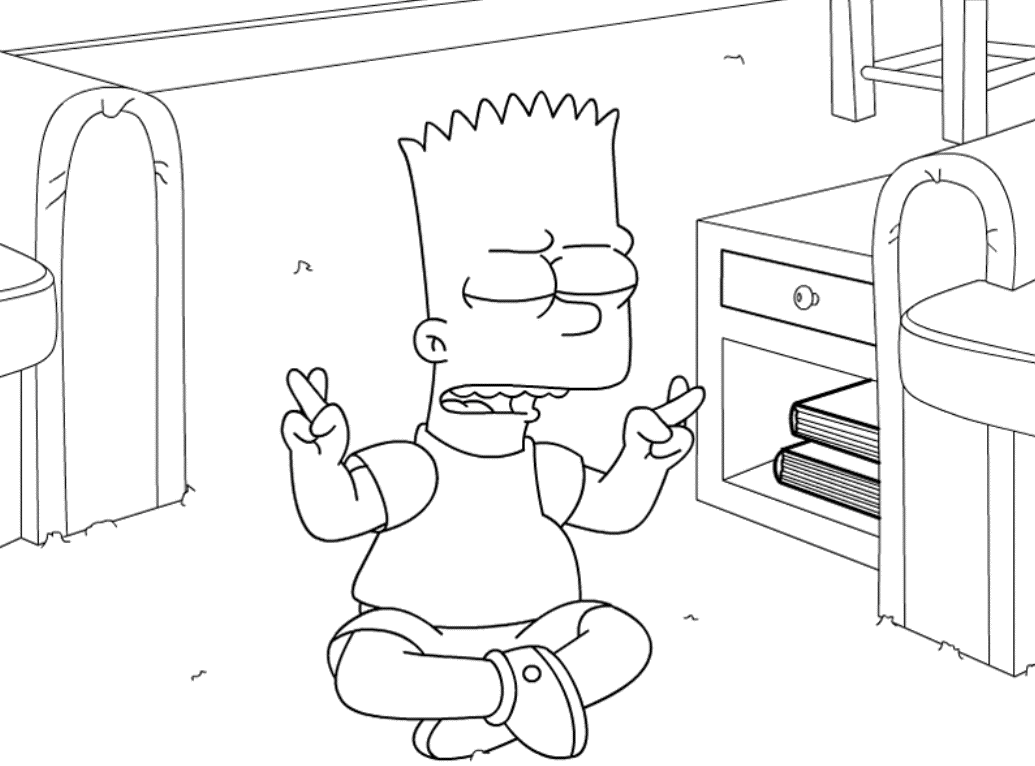 Dessin à colorier: Simpson (Dessins Animés) #23946 - Coloriages à Imprimer Gratuits